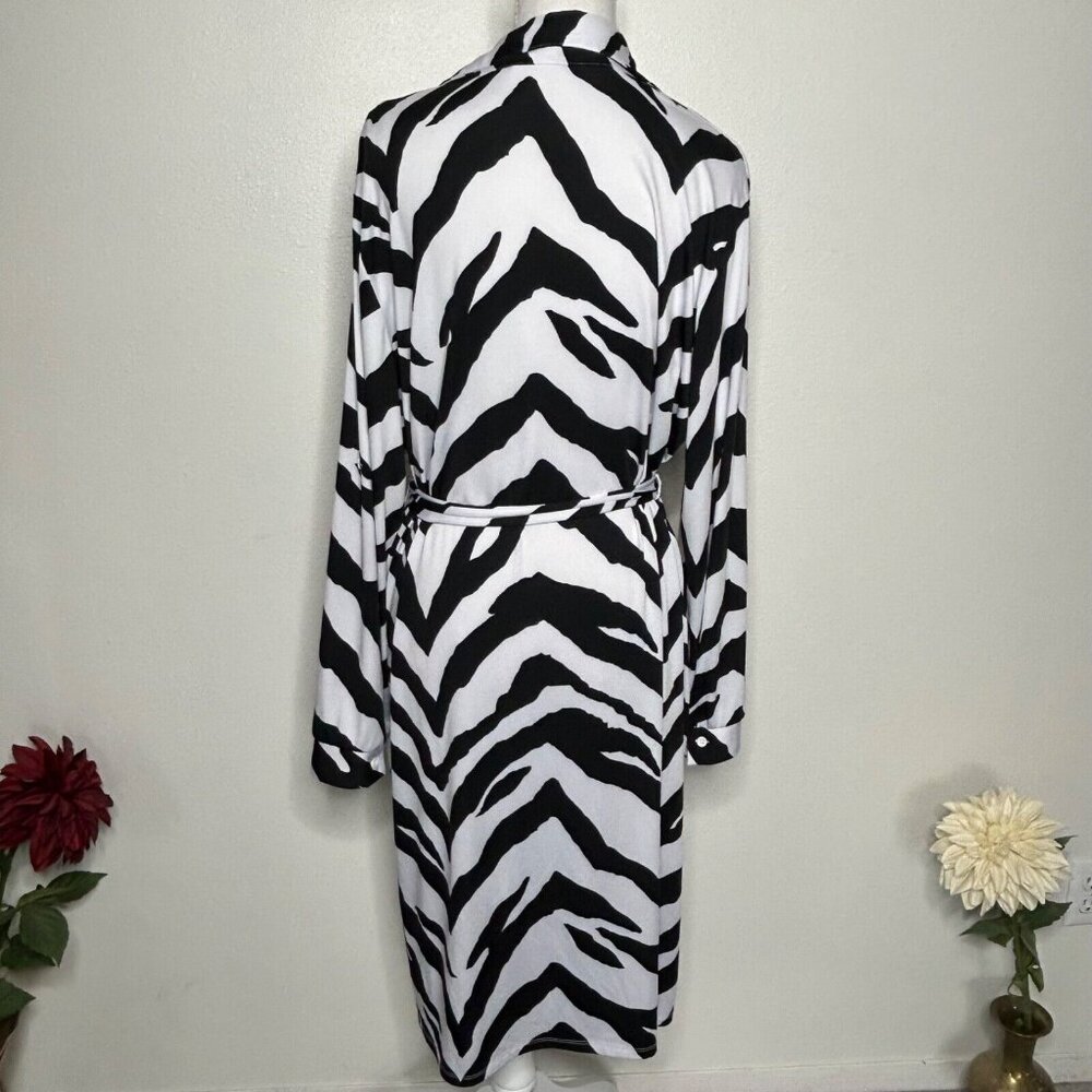 LuLaRoe - Women's - Ellie - Button Down Shirt Dress - Zebra Pattern - XL - Picture 3 of 5